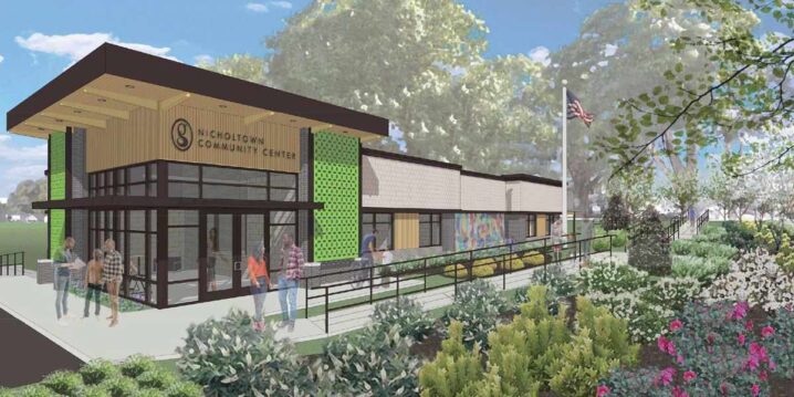 Rendering of the Nicholtown Community Center
